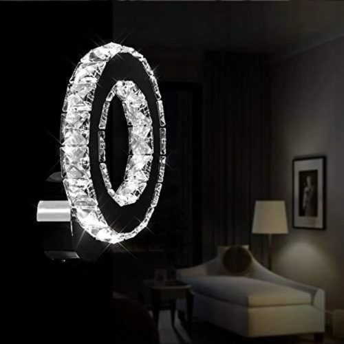 Garden wall lamps, outside Pretty garden wall light made of chrome with integrated 16 W LED source