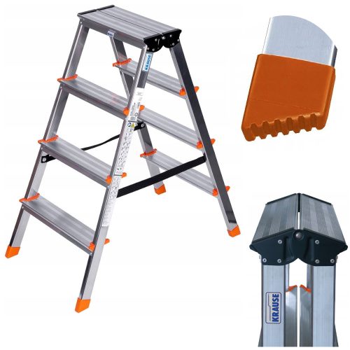  Krause aluminum ladder 2 x 4 up to 150 kg