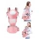  Ergonomic baby carrier with hip belt Goldstart E001, pink