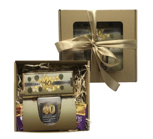 Cool, funny gadgets gift basket for 18th to 80th birthday with chocolate mug