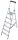 Krause Ladder 3.25 m Aluminium 1 x 6 up to 150 kg