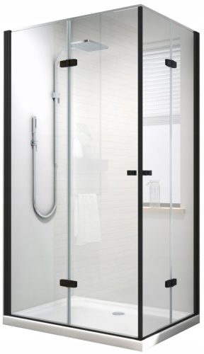 Reto series shower cubicle, double doors, foldable, hinged, 100 x 70 cm