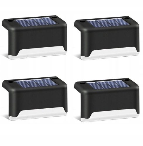  SuperLED solar lamp, black, 7.8 cm, 4 pcs.