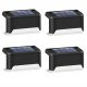  SuperLED solar lamp, black, 7.8 cm, 4 pcs.