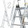  Drabest aluminum ladder 3 x 14 up to 150 kg