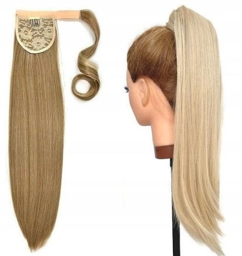  Glued ponytail, 60 cm, like natural, COMPLETELY MATT! Colors