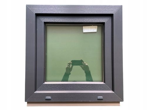 PVC window Lorac RU50x50A/B-58P anthracite right 50x50 cm