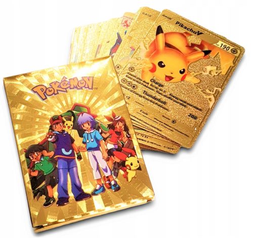  POKEMON GOLD CARDS 55 pieces, packed in plastic