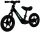  Bobo-San YM-BB-11 Balance Bike 12" Black, Pink