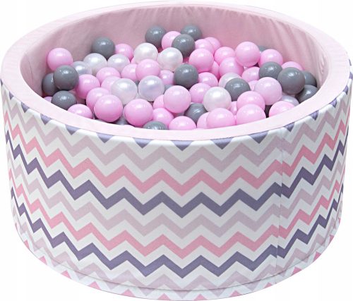  Dry basin with Welox balls pink and grey 92 cm