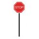 STOP SIGN ALUMINUM FRAME 40x40 cm