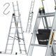  Drabest aluminum ladder 3 x 6 up to 150 kg