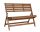 Benches for garden and terrace Wooden bench with backrest 400 x 1040 cm