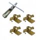 Wedge Frog Frog Clamp Clips galvanized 50x+ key