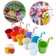  GIOVARA flowerpot 9.5 cm x 13.5 x 13 cm diameter 13.5 cm multicolored metal + sticker FAST DELIVERY JACHSHOP