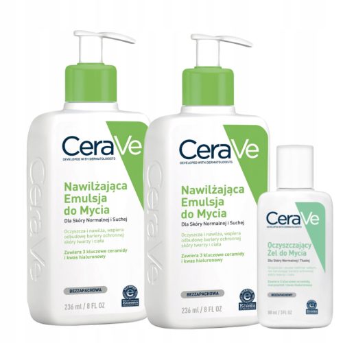 CeraVe Hydrating Cleansing Emulsion Skin Care Set - Supports Skin Barrier
