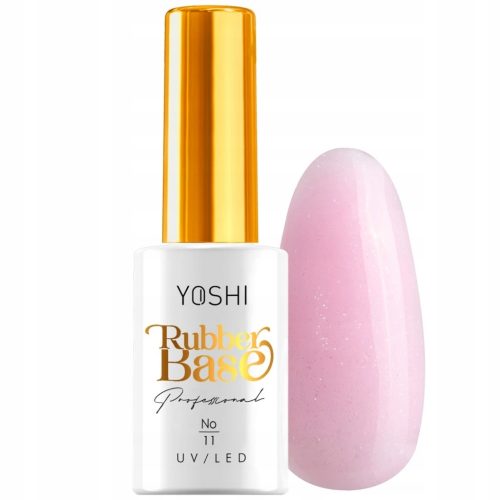  YOSHI RUBBER BASE MILKY PINK WITH PARTICLES NO. 11 10 ml