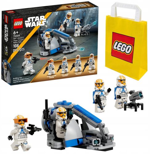  Lego STAR WARS 75359 Battle Set with 332 + LEGO Paper Bag 6315786 yellow 24x8x18 cm