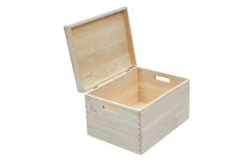 Boîtes, conteneurs de stockage, organisateur boîte en bois Zakład Drzewny Jawor, bois, fermé, 40x30x23 cm
