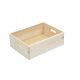 Boîtes, conteneurs de stockage, organisateur Boîte en bois ouverte, conteneur 40x30x14 cm