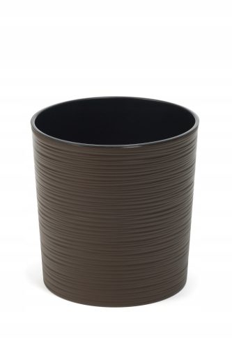  Lamela flowerpot, 30 cm x 30 x 30.5 cm, diameter 30 cm, plastic in brown and beige tones