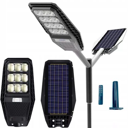 Street lamps for the garden Street lamp 400 W 6000 lm, battery operated, solar