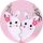  FRIENDSHIP NECKLACE Bunnies BFF magnet BUNNY