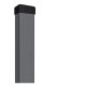 Silver steel fence post 60x40x230 cm anthracite