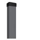 Silver steel fence post 60x40x230 cm anthracite