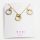  Set Set Chain Earrings Hoops Zircons