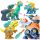  TWISTING DINOSAUR 3 pcs. + launcher