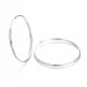  EARRINGS large hoops 6 cm silver 925