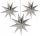  LARGE 3D paper STAR, hanging, 5 pieces, 30 cm