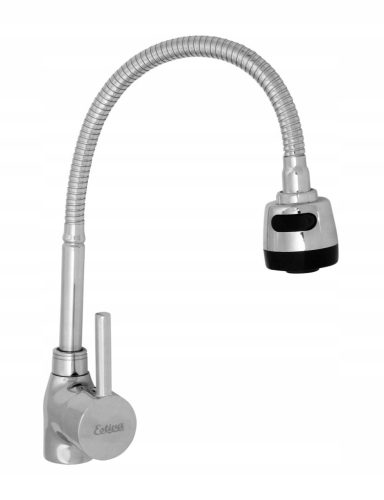 Estiva Zeo floor-standing kitchen faucet, silver