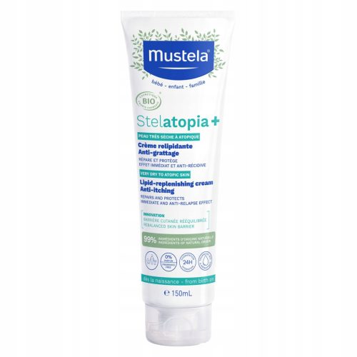 Mustela Stelatopia+ Lipid Replenishing Cream 150ml - Soothing and Vegan