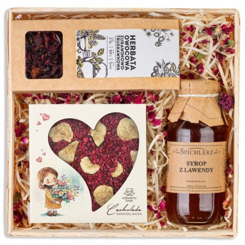  GIFT BASKET Tea chocolate syrup