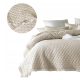 SOFT BLANKET PLUG SLEEVE FOR A Room99 Polyester Bedspread, 240 cm x 220 cm, Cream