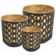  Flowerpot Lamela 14 cm x 14 x 14.8 cm Diameter 14 cm Plastic black, yellow and gold tones + 2 more products