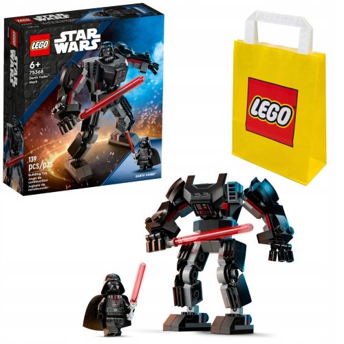  Lego STAR WARS 75368 Darth Vaders Mech + LEGO Paper Bag 6315786 yellow 24x8x18 cm