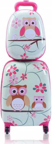  Set de valises enfant 2 pièces hibou