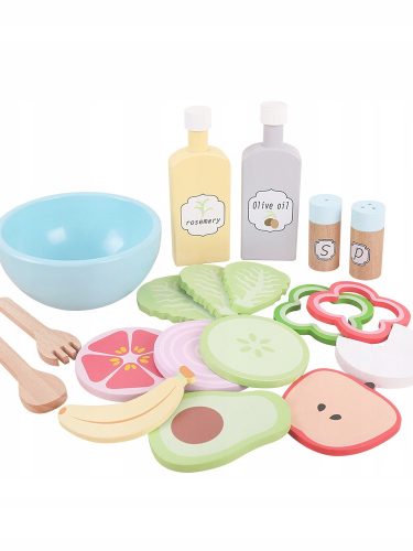  Wooden Salad Set for Kids