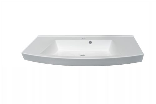 Rectangular countertop washbasin from IdealStones