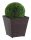  OTE flowerpot 37 cm x 37 x 37 cm, plastic, brown and beige tones