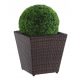  OTE flowerpot 37 cm x 37 x 37 cm, plastic, brown and beige tones