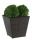  OTE flowerpot 46 cm x 46 x 45 cm, plastic, brown and beige tones