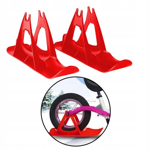  PE Ski Balance Bike Winter Sled Child Kids Toy Sled Flat Red