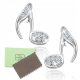  BEAUTIFUL SILVER EARRINGS 925 SILVER MUSIC GIFT