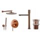 CHDE concealed shower set made of copper