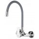  Wall Mounted Kitchen Faucet, Flexible Spout, GRAY