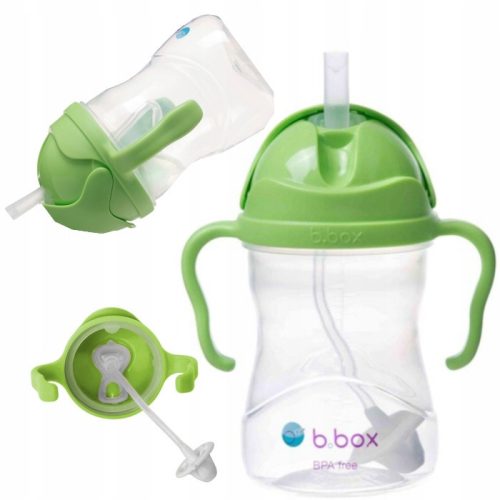 B.BOX cup bottle with weighted Gelato Bubble drinking straw